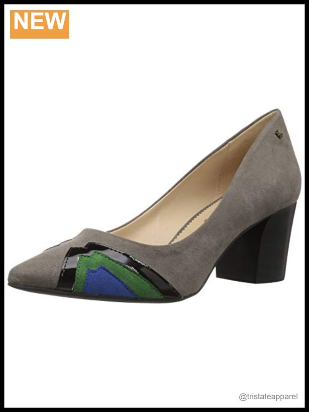 Callisto Advisor Suede Block Heel Pump Cushioned Insole Pull-On